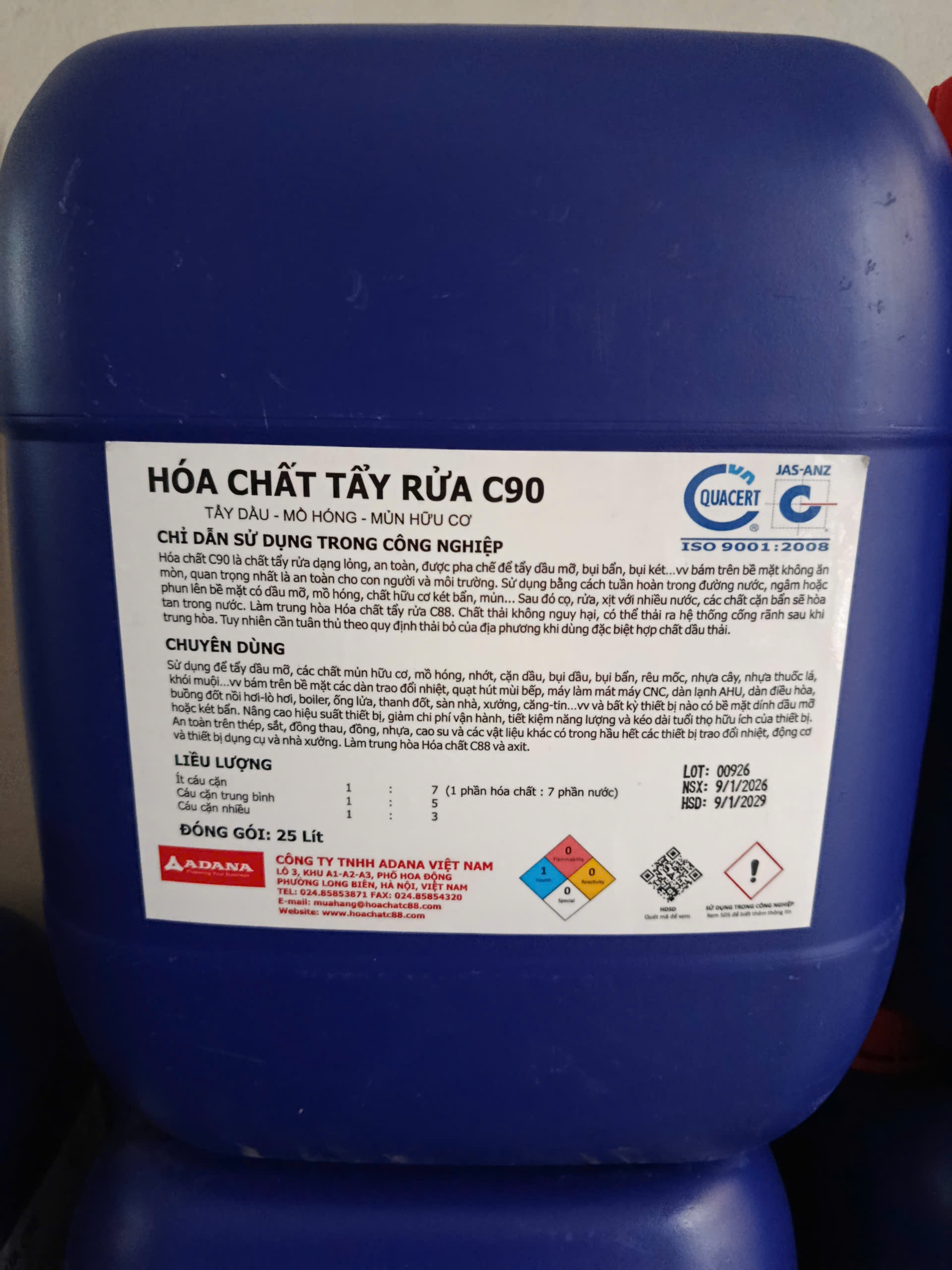 Hóa chất tẩy dầu mỡ dàn điều hòa máy lạnh
