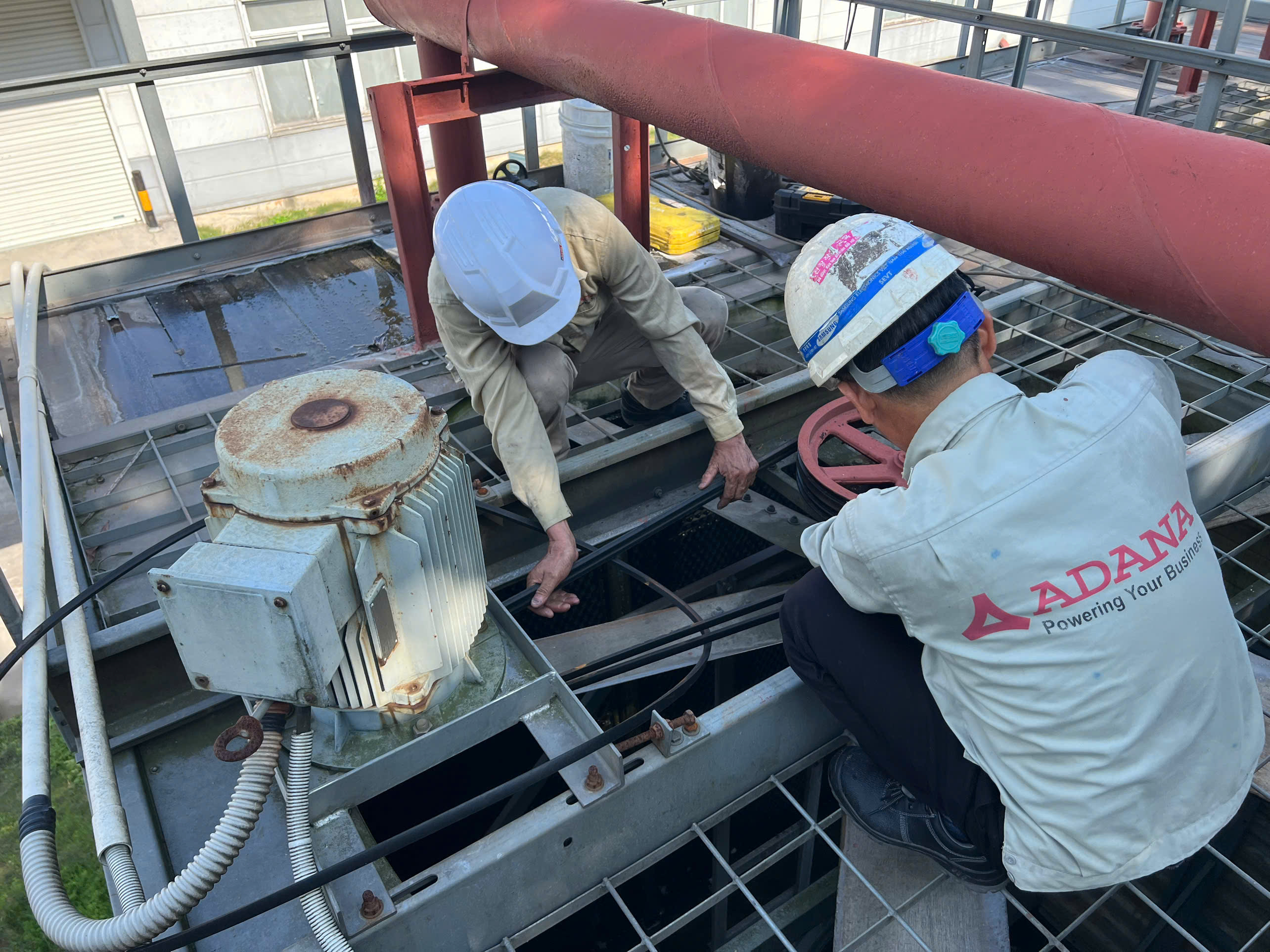 Sữa chữa quạt tháp giải nhiệt Cooling Tower