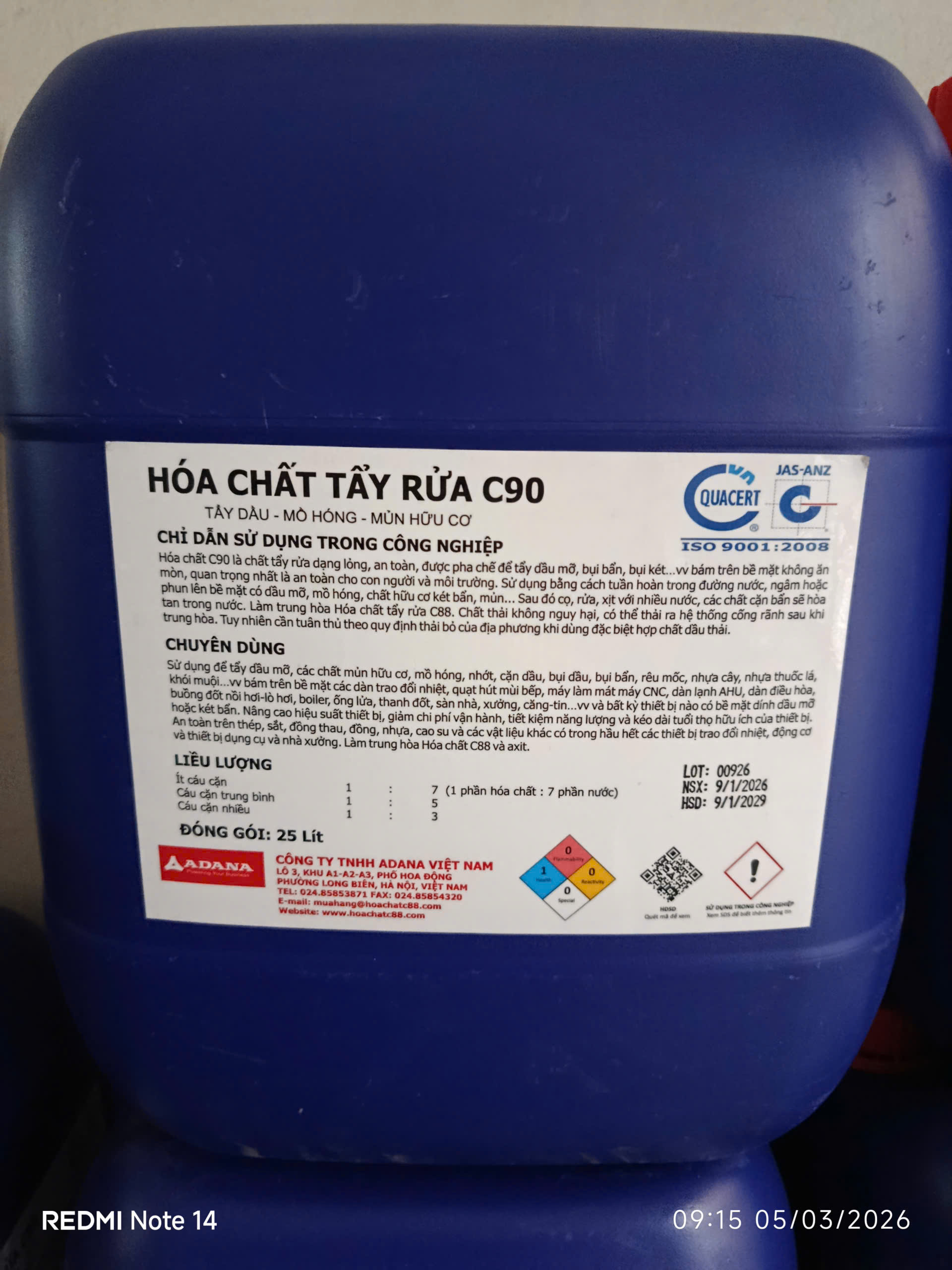 HÓA CHẤT TẨY DẦU MỠ CỰC MẠNH AN TOÀN NHẤT C90 OIL